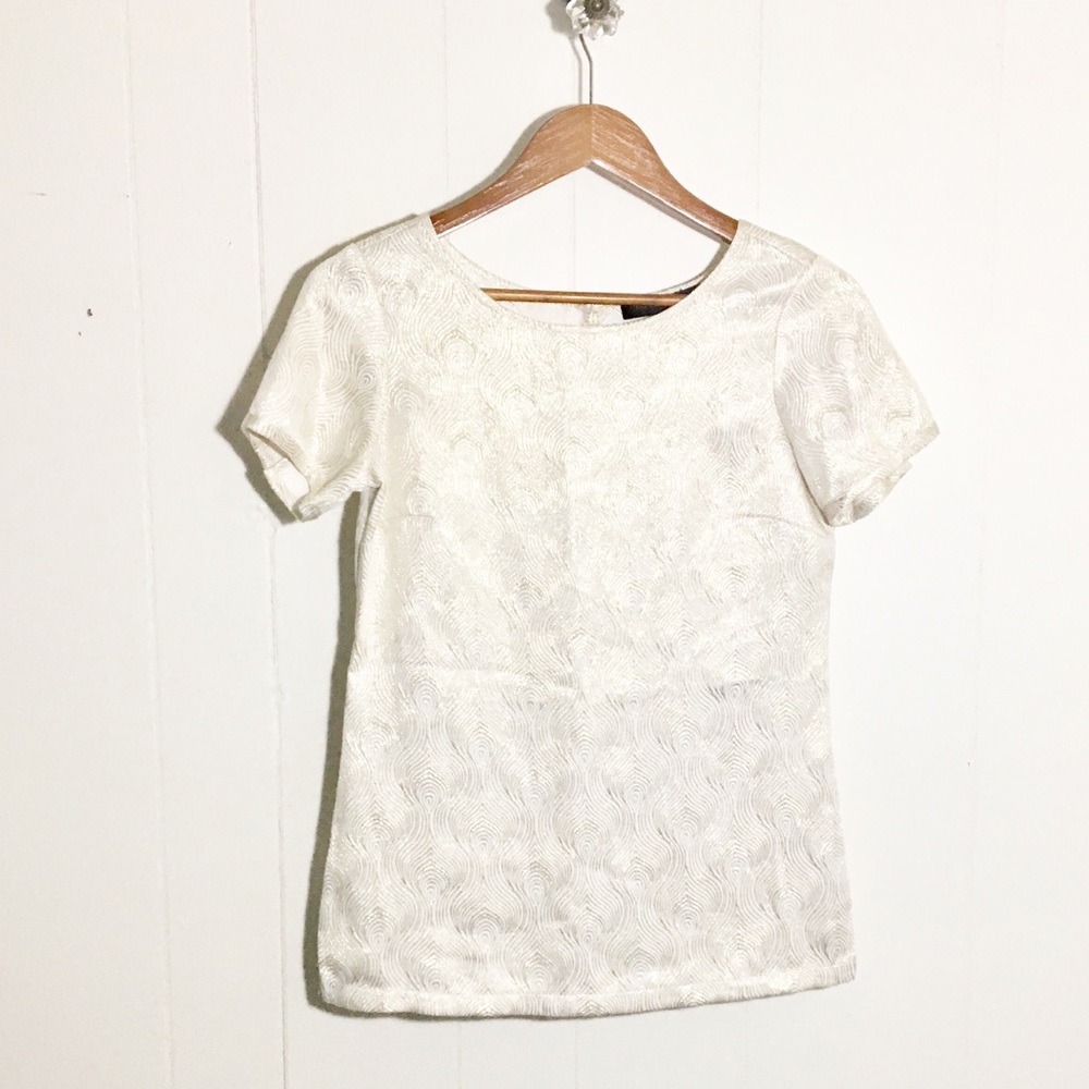 The Limited Metallic Gold Top